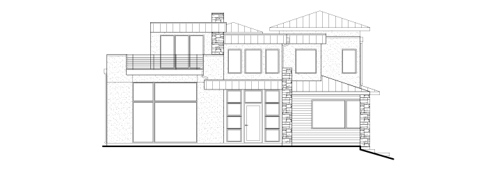 front elevation rendering of 2140 Tamarack Avenue