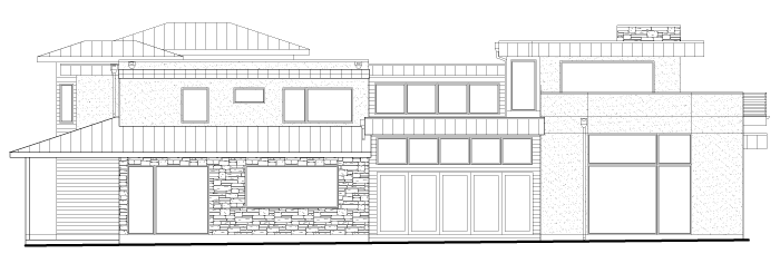 side elevation rendering of 2140 Tamarack Avenue